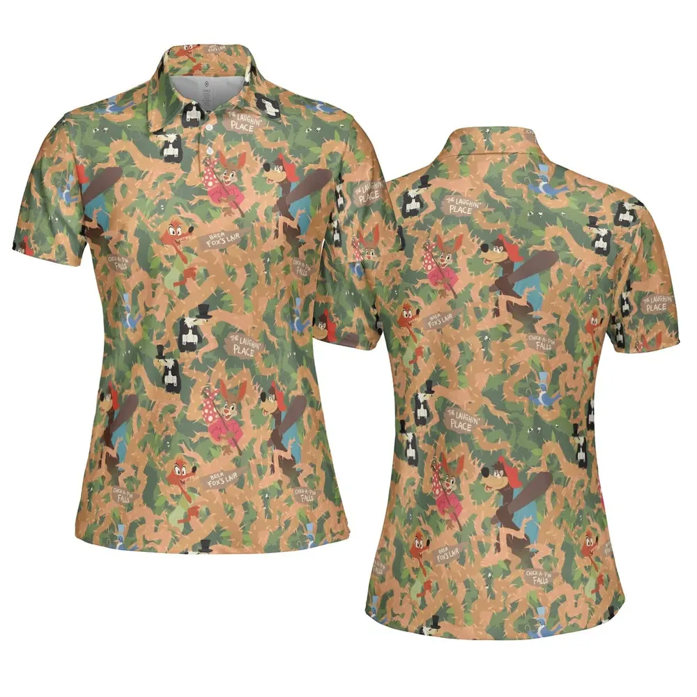 Flowing Down Splash Mountain AOP Men/Women Polo Shirt - 5