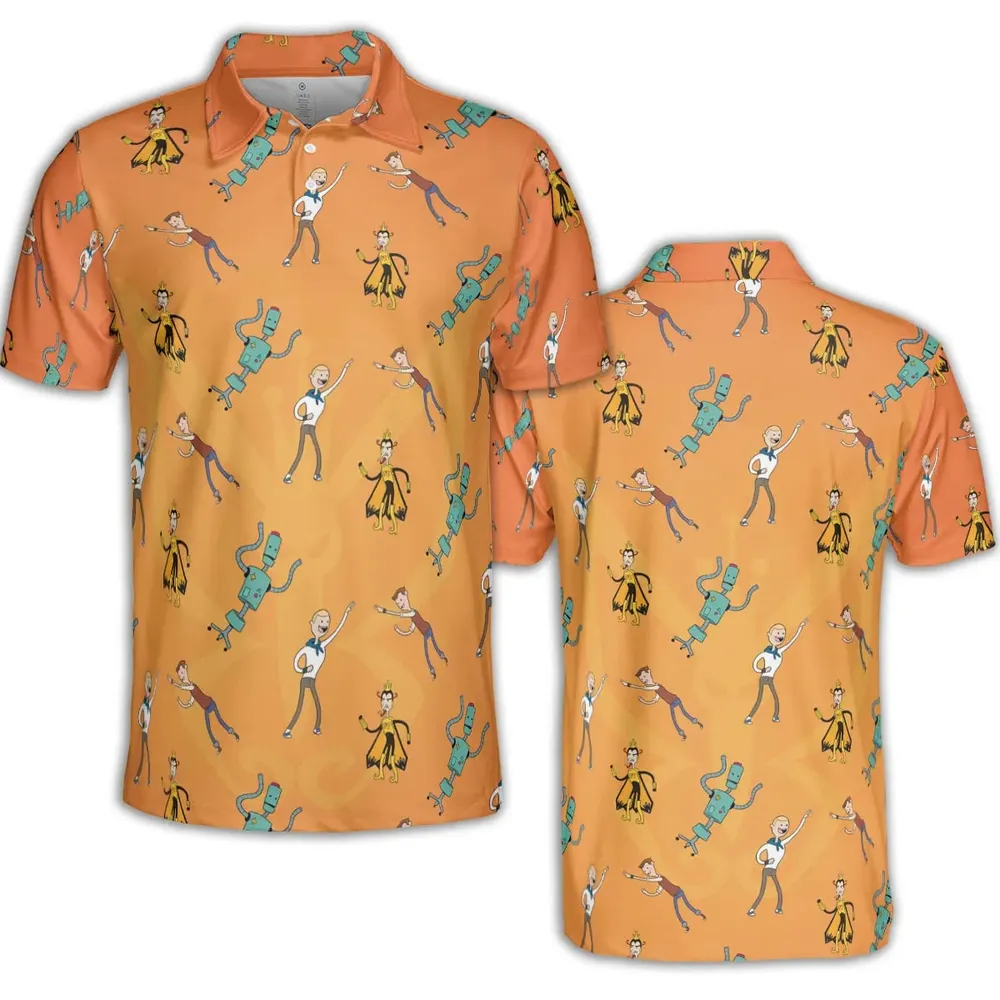 Monarch Madness The Venture Bros Adventure Time Mashup AOP Men/Women Polo Shirt - 2