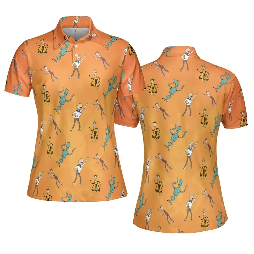 Monarch Madness The Venture Bros Adventure Time Mashup AOP Men/Women Polo Shirt - 5