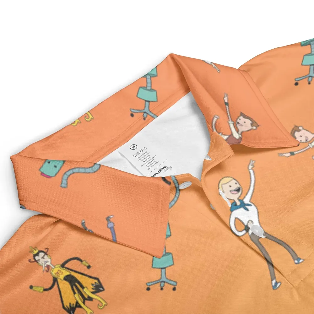 Monarch Madness The Venture Bros Adventure Time Mashup AOP Men/Women Polo Shirt - 3
