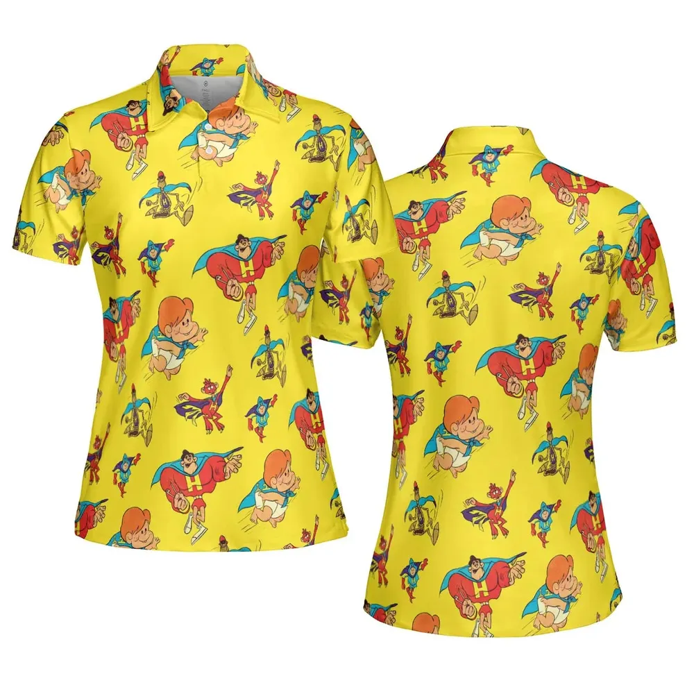 The Mighty Heroes Characters AOP Men/Women Polo Shirt - 5