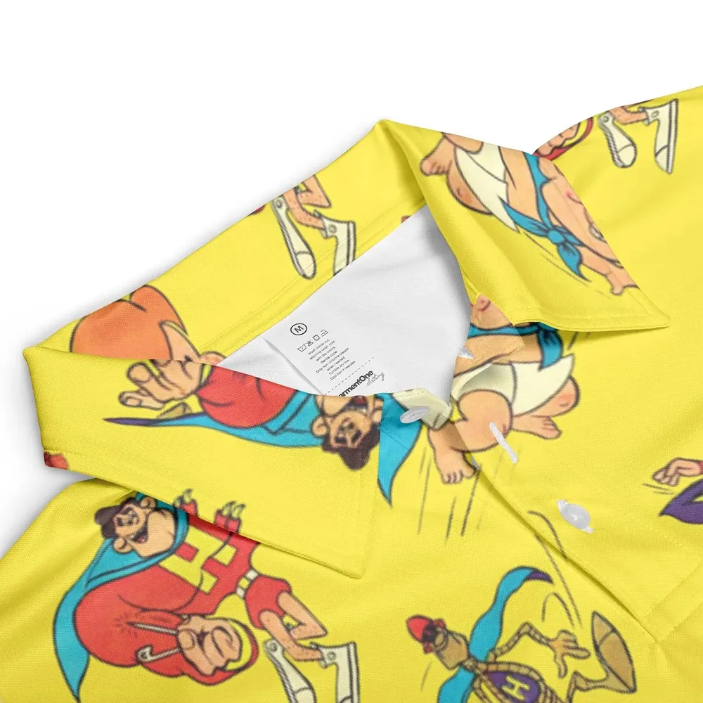 The Mighty Heroes Characters AOP Men/Women Polo Shirt - 3