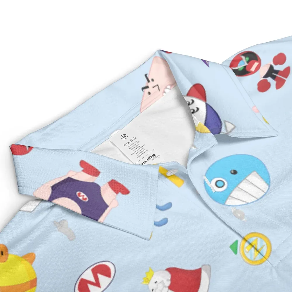 Homestar Runner Main Cast AOP Men/Women Polo Shirt - 3