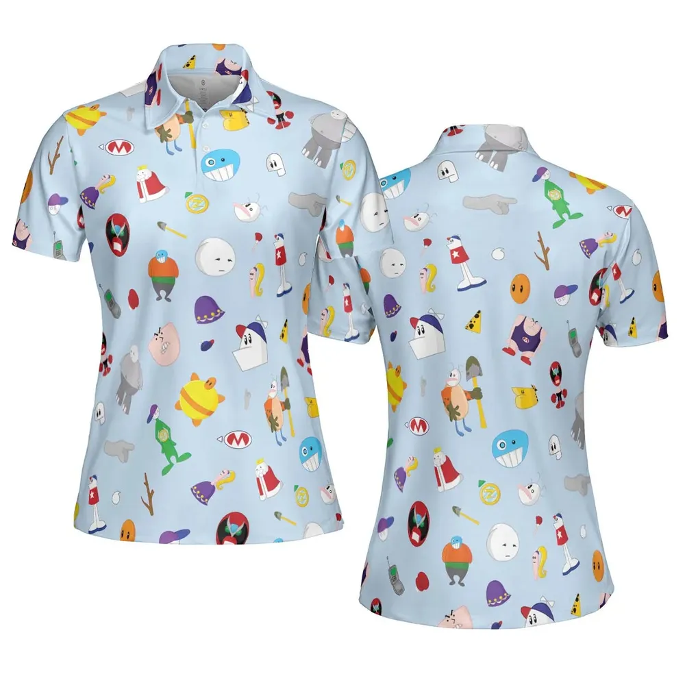Homestar Runner Main Cast AOP Men/Women Polo Shirt - 5