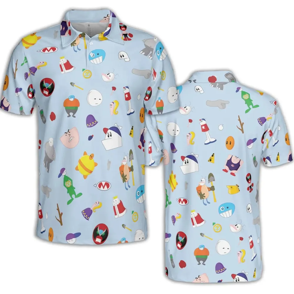 Homestar Runner Main Cast AOP Men/Women Polo Shirt - 2