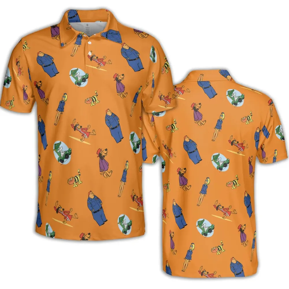 Kung-Fu Friends Hong Kong Phooey AOP Men/Women Polo Shirt - 2