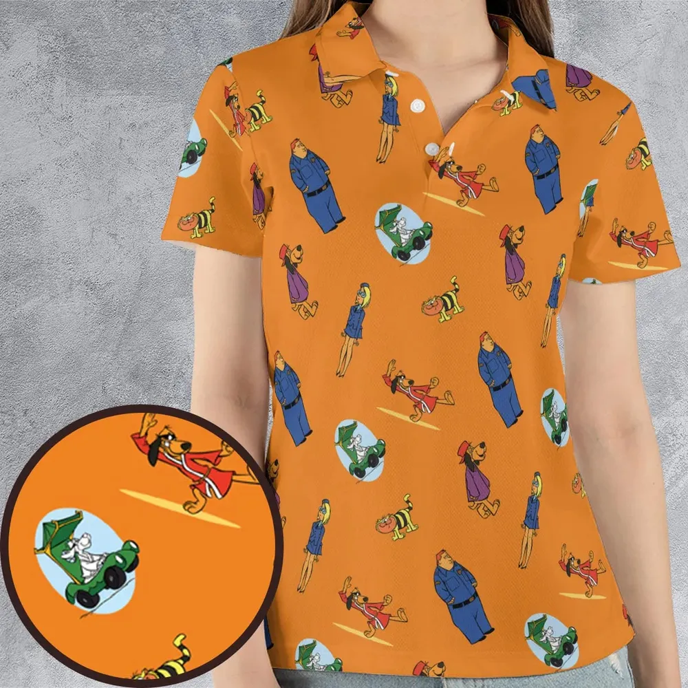 Kung-Fu Friends Hong Kong Phooey AOP Men/Women Polo Shirt - 4