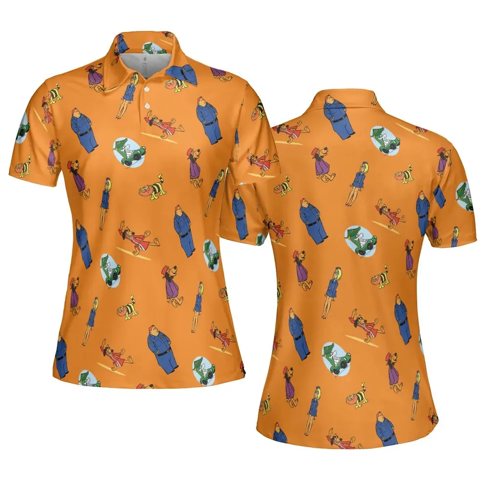 Kung-Fu Friends Hong Kong Phooey AOP Men/Women Polo Shirt - 5