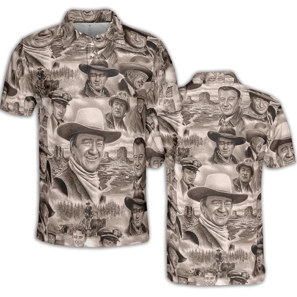Of these Wayne Westerns AOP Men/Women Polo Shirt - 2