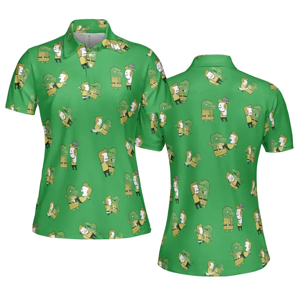 Kirk-Fu With Gorn Star Trek AOP Men/Women Polo Shirt - 5