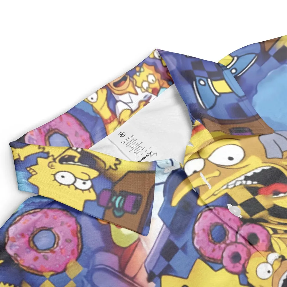 Springfield Swag The Simpsons AOP Men/Women Polo Shirt - 3
