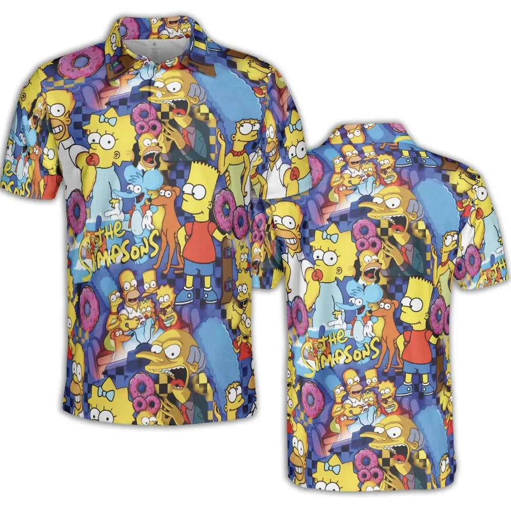 Springfield Swag The Simpsons AOP Men/Women Polo Shirt - 2