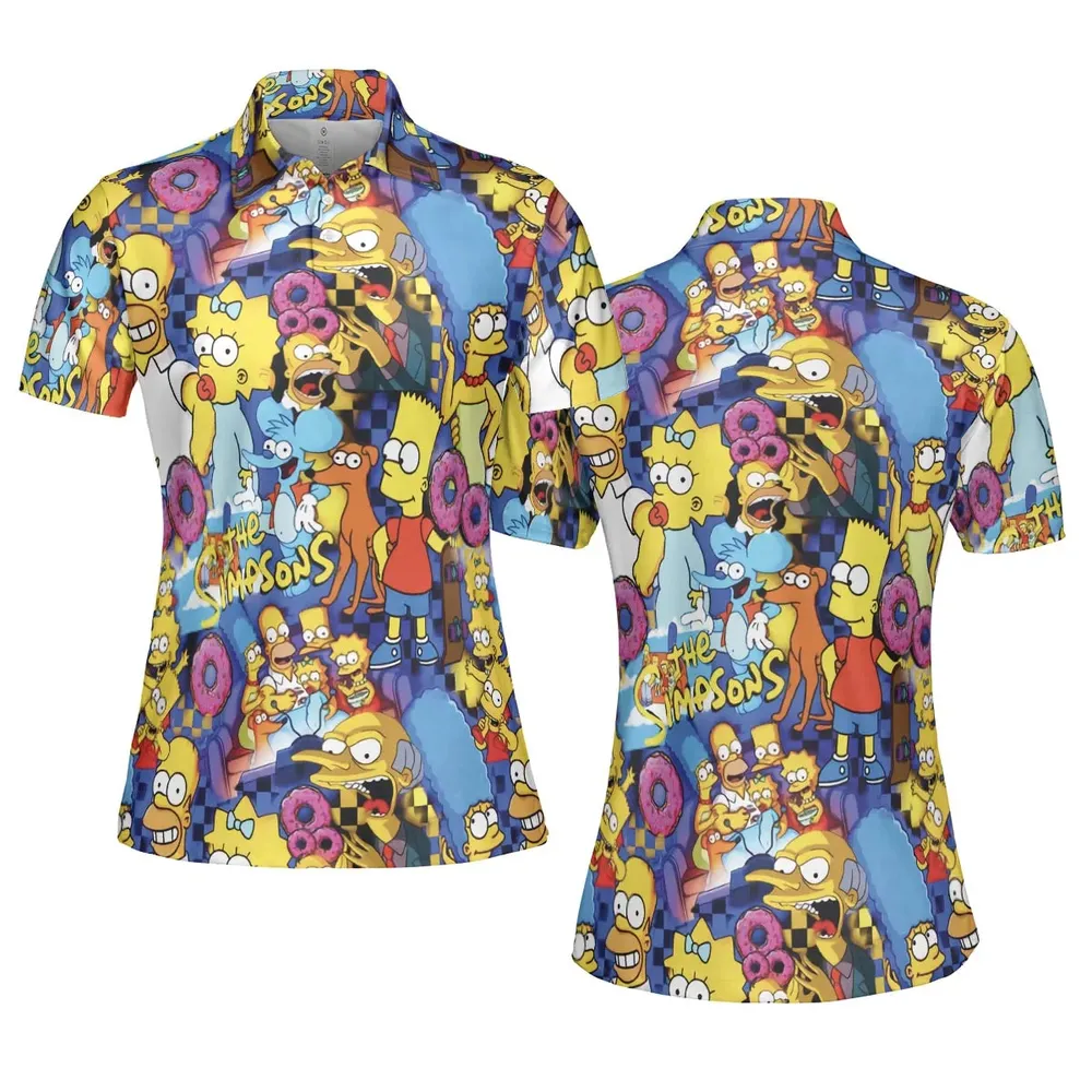 Springfield Swag The Simpsons AOP Men/Women Polo Shirt - 5