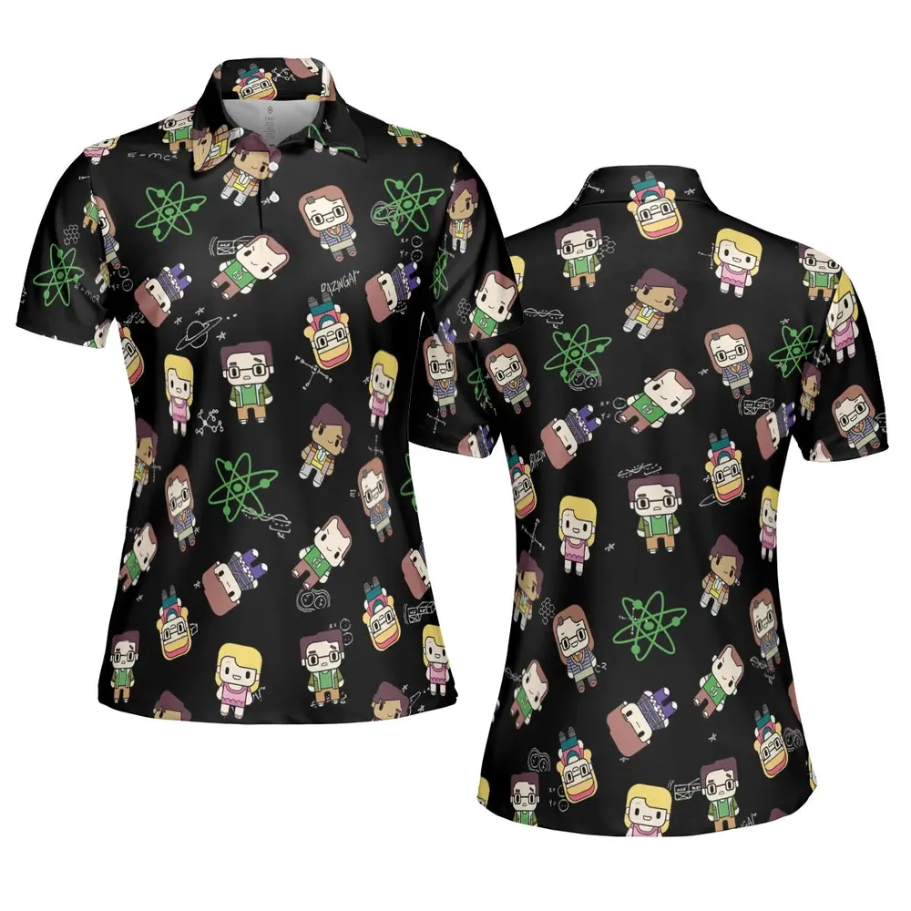 Geeky Bazinga The Big Bang Theory AOP Men/Women Polo Shirt - 5