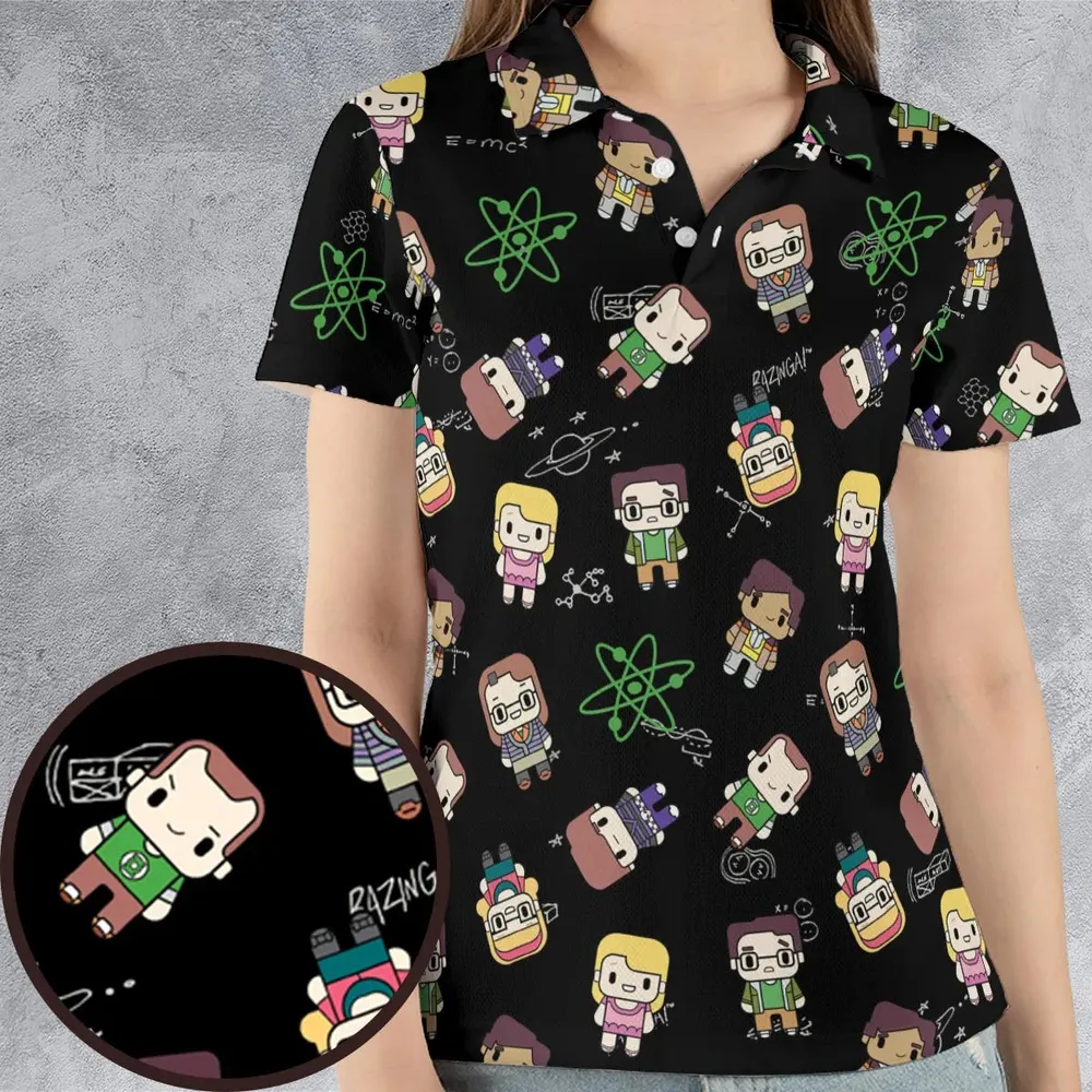 Geeky Bazinga The Big Bang Theory AOP Men/Women Polo Shirt - 4