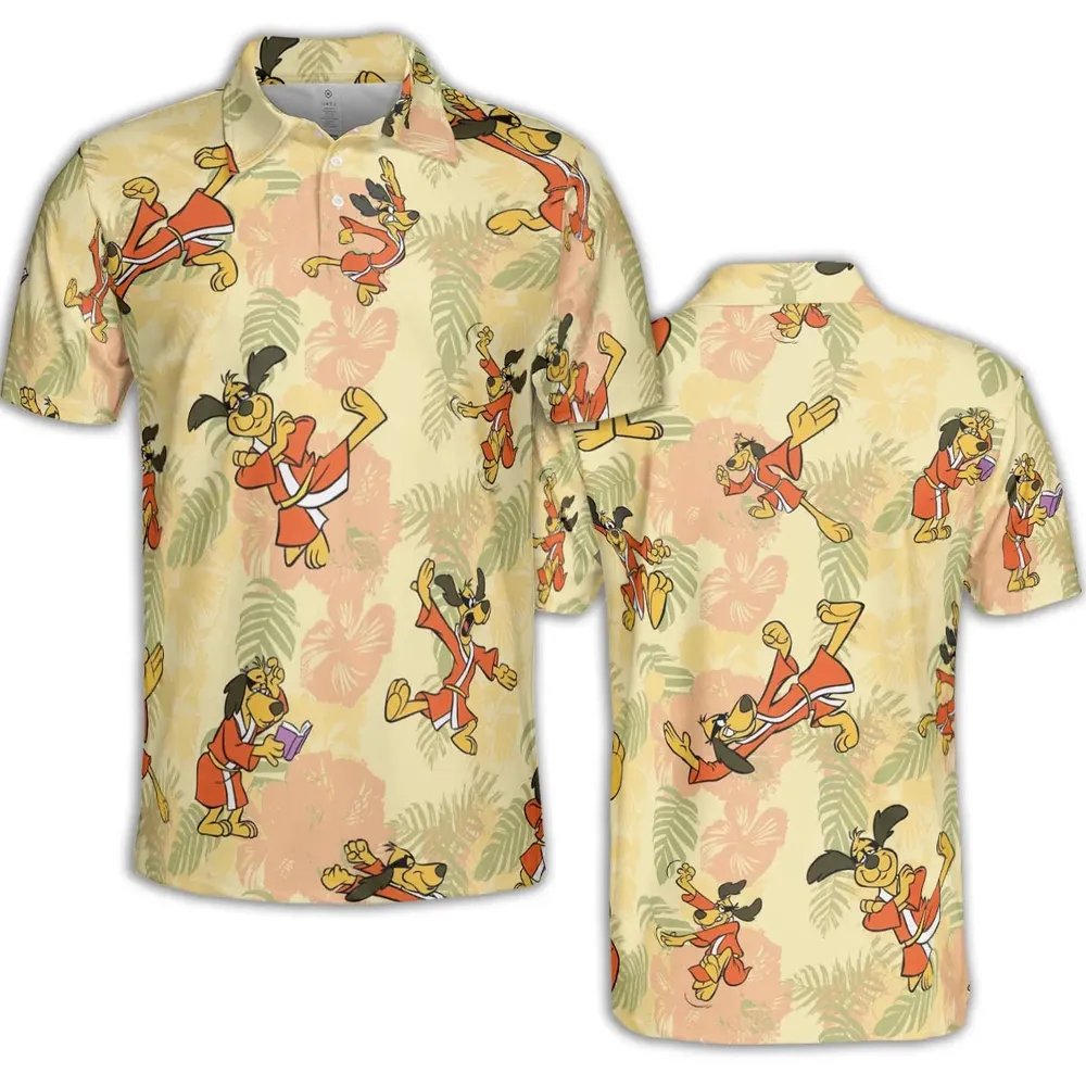 Kung Fu Dog Hong Kong Phooey AOP Men/Women Polo Shirt - 2
