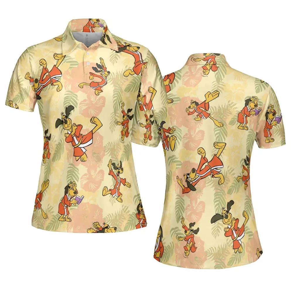 Kung Fu Dog Hong Kong Phooey AOP Men/Women Polo Shirt - 5