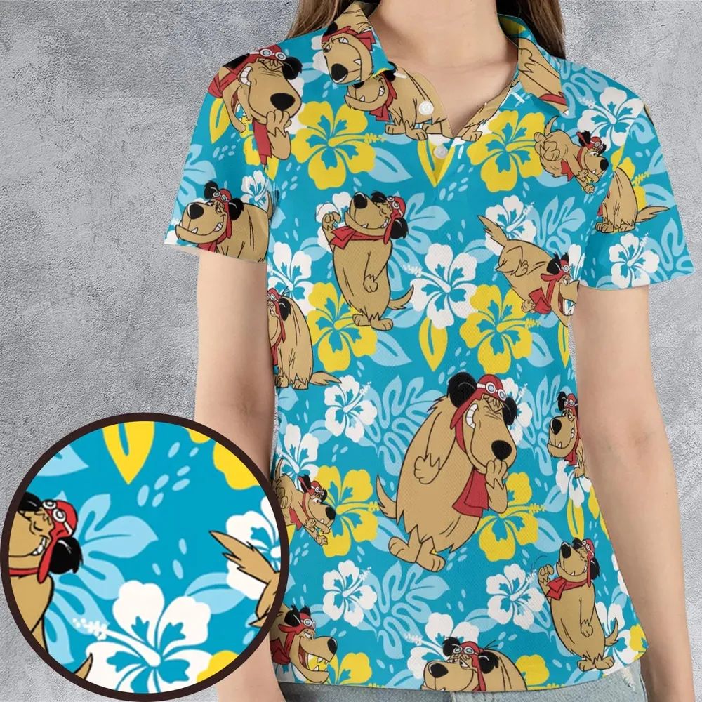 Bad Dog Muttley Wacky Races AOP Men/Women Polo Shirt - 4