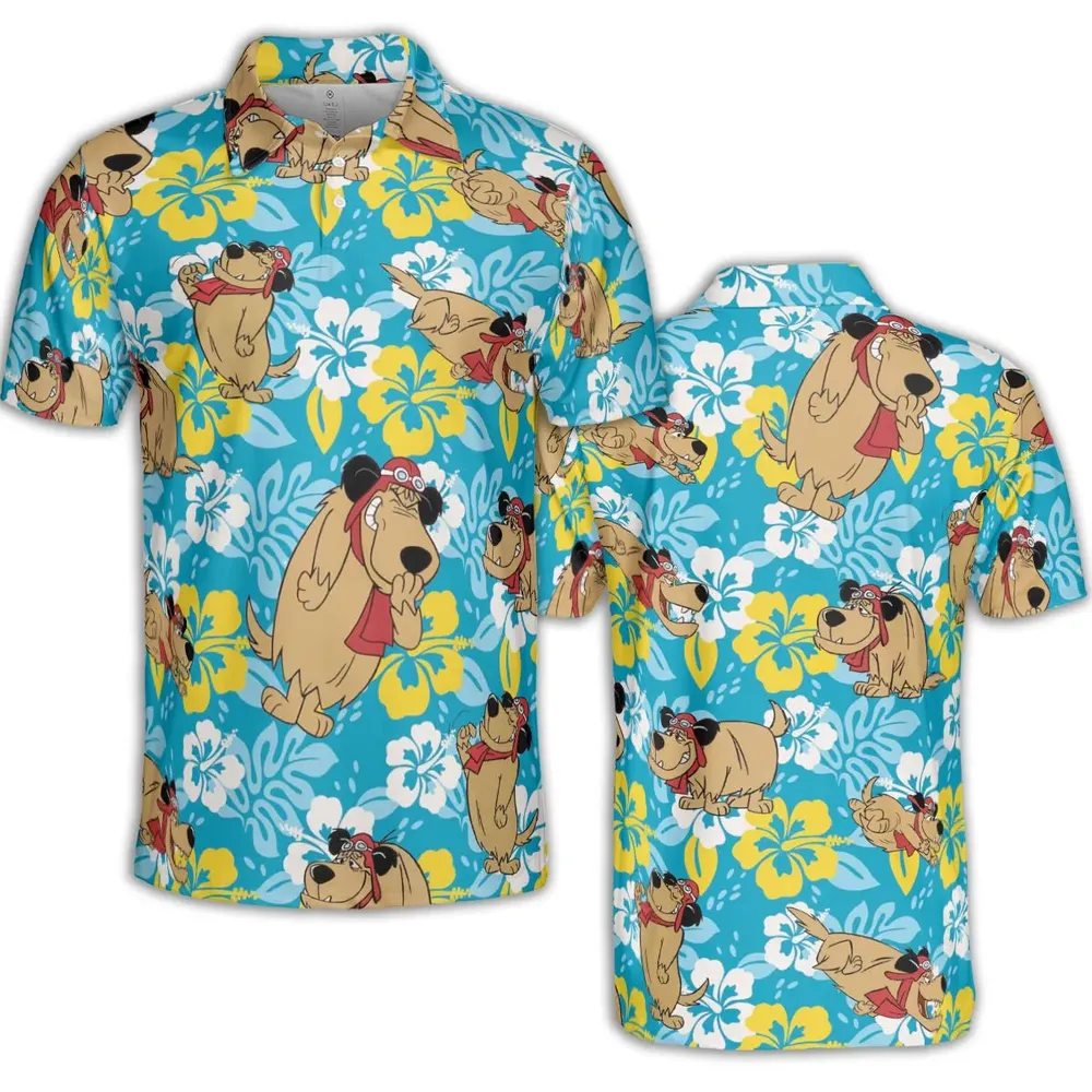 Bad Dog Muttley Wacky Races AOP Men/Women Polo Shirt - 2