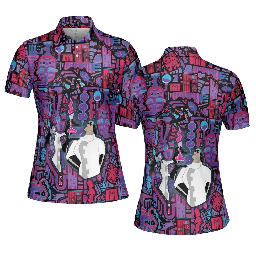 Mad Science Yzma The Emperor's New Groove AOP Men/Women Polo Shirt - 5