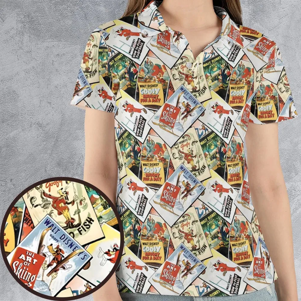 Goofy Vintage Posters AOP Men/Women Polo Shirt - 4