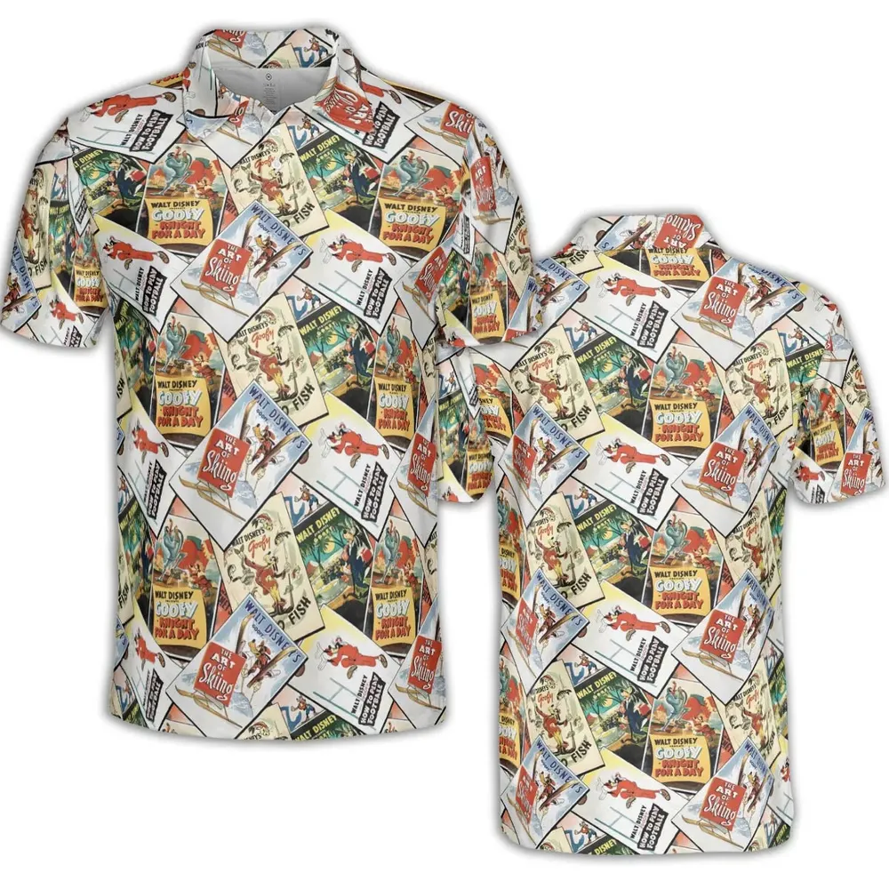 Goofy Vintage Posters AOP Men/Women Polo Shirt - 2