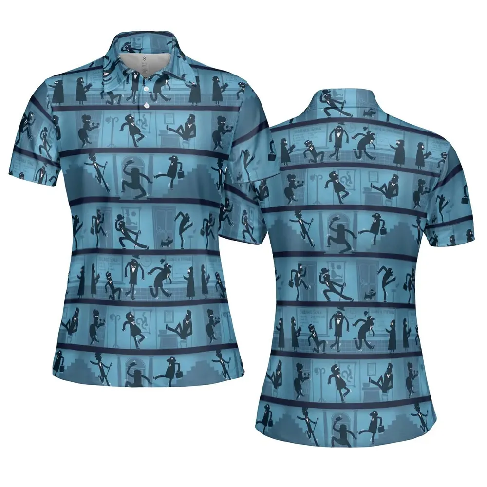Walking In The Darkness Silly Walks AOP Men/Women Polo Shirt - 5