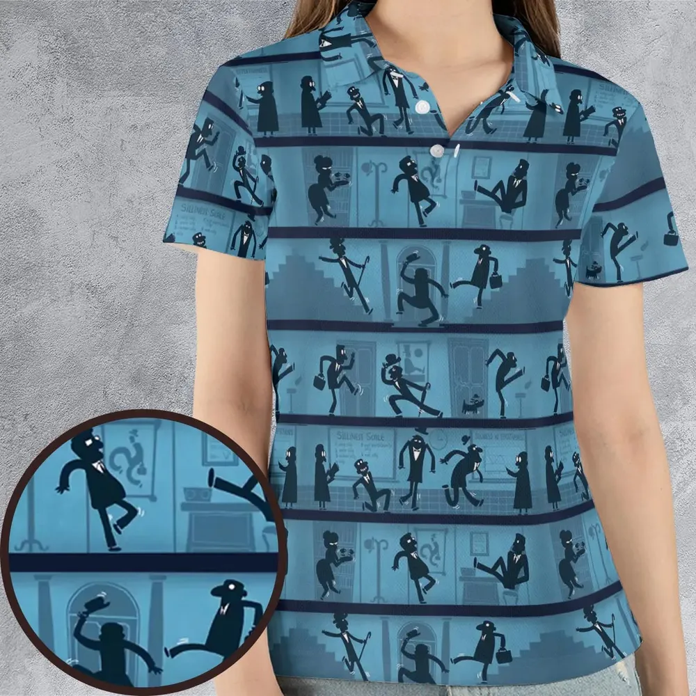 Walking In The Darkness Silly Walks AOP Men/Women Polo Shirt - 4