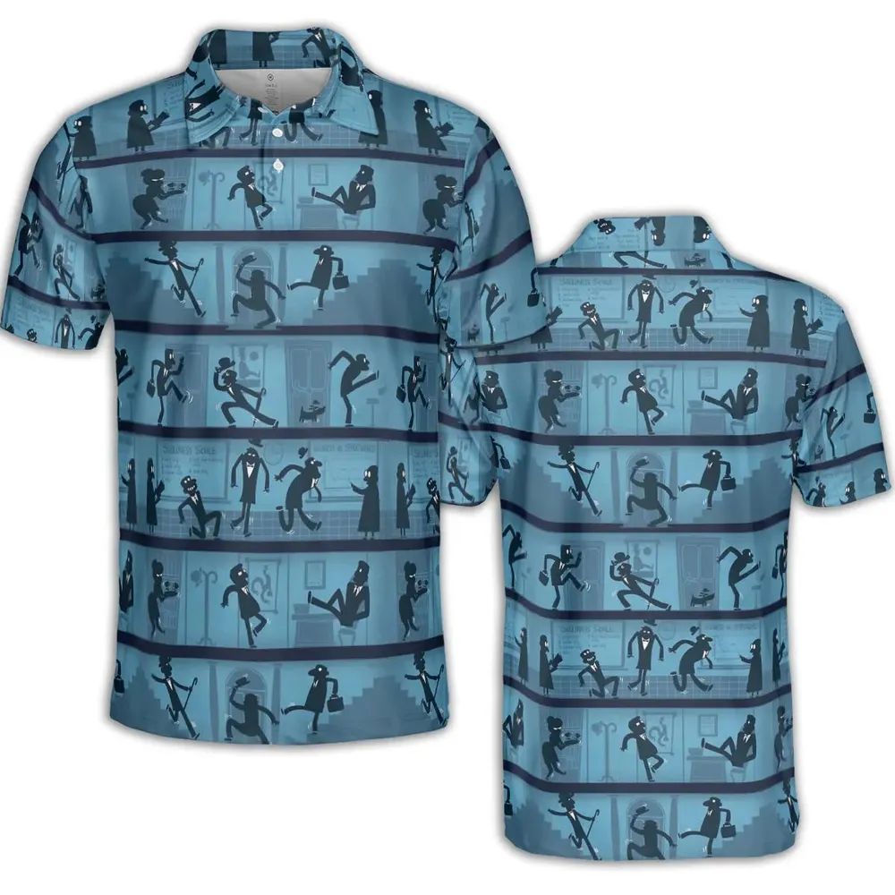 Walking In The Darkness Silly Walks AOP Men/Women Polo Shirt - 2
