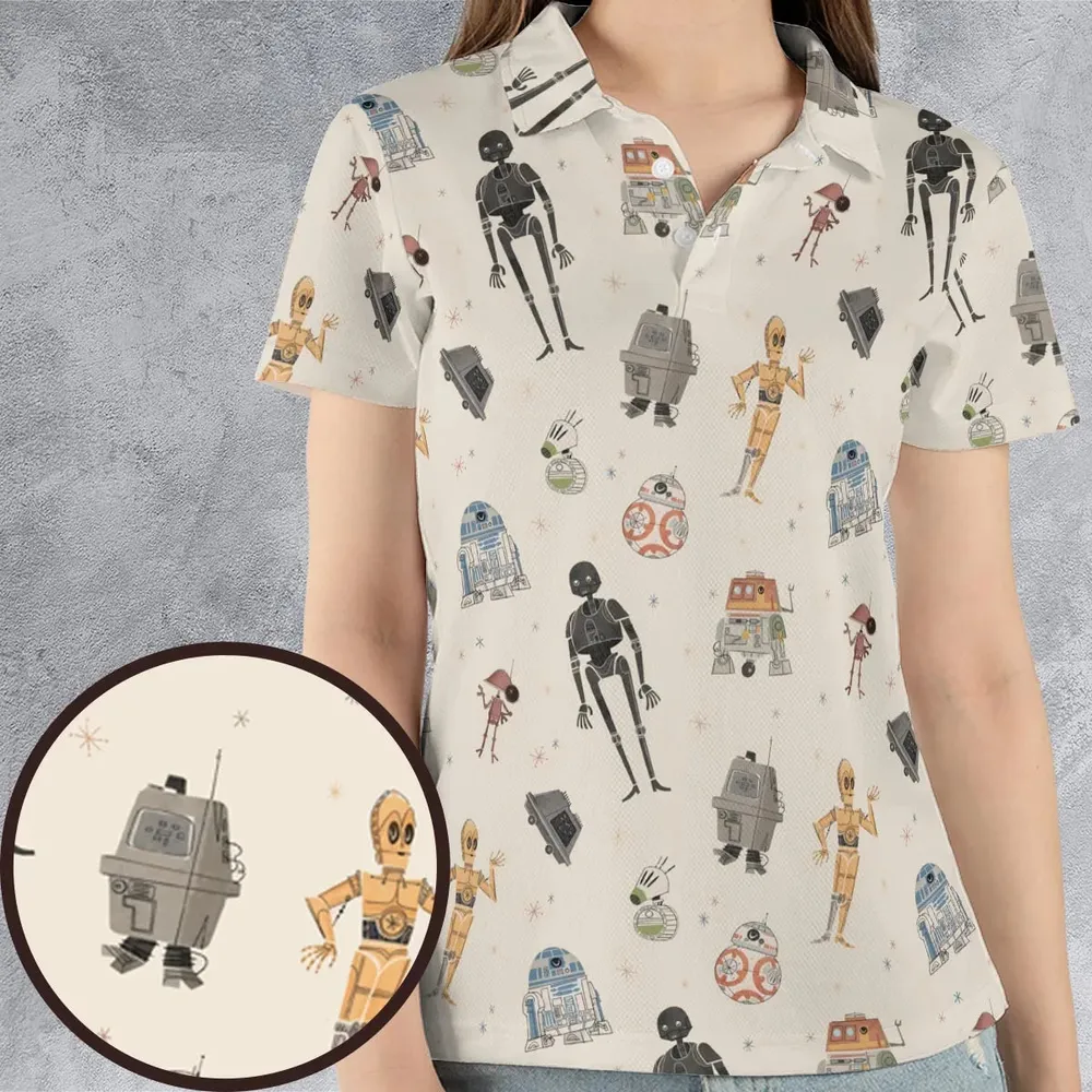 Droid Life SW AOP Men/Women Polo Shirt - 4
