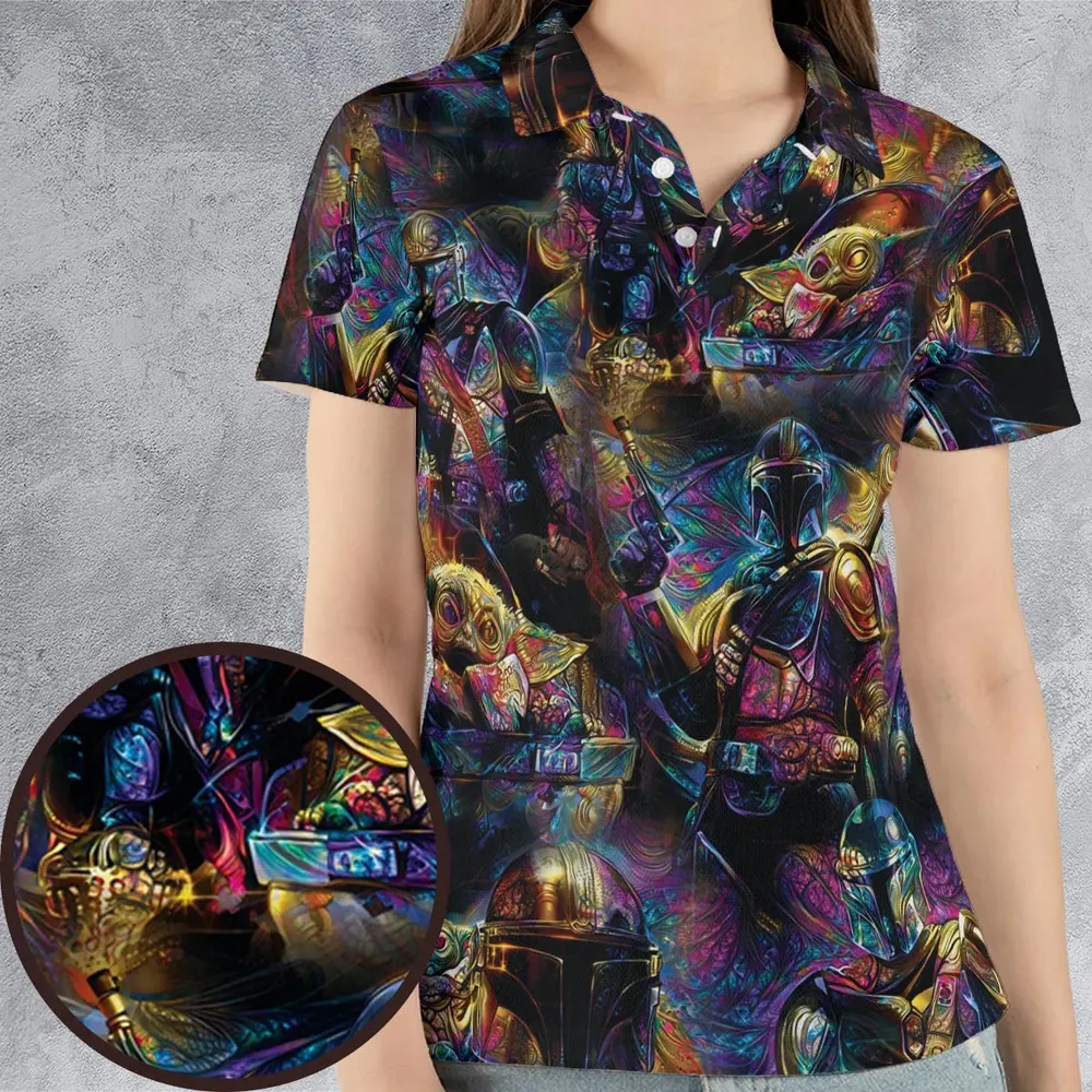 The Guardian Mandalorian AOP Men/Women Polo Shirt - 4