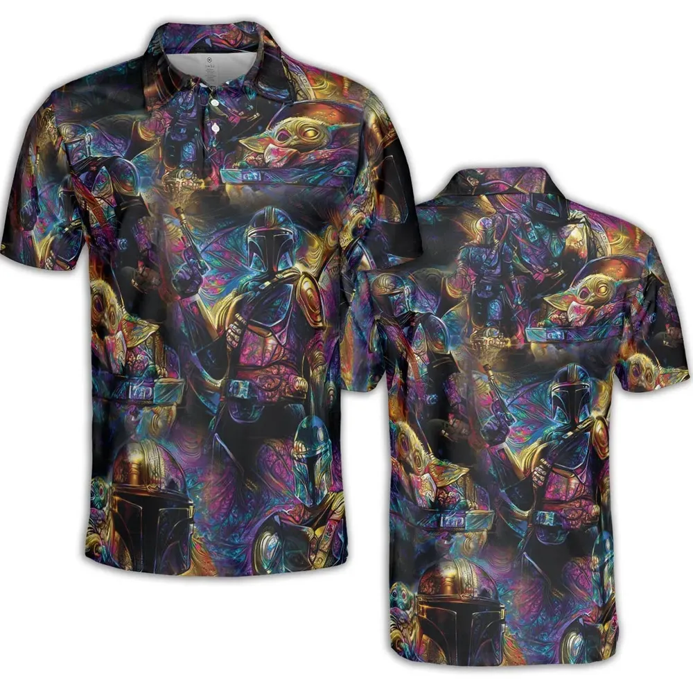 The Guardian Mandalorian AOP Men/Women Polo Shirt - 2