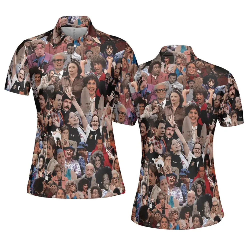 90s Saturday Crew SNL AOP Men/Women Polo Shirt - 5