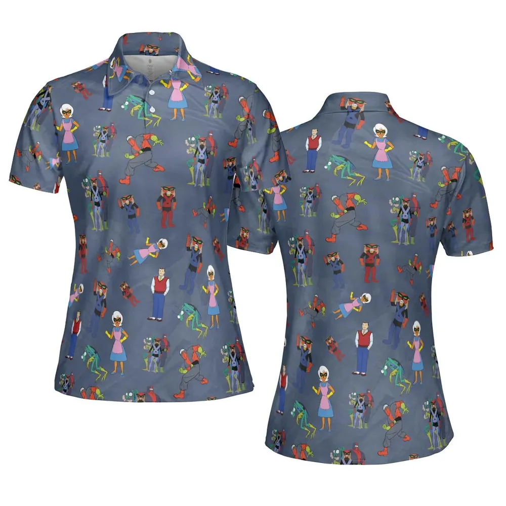 The Brak Show Characters AOP Men/Women Polo Shirt - 5