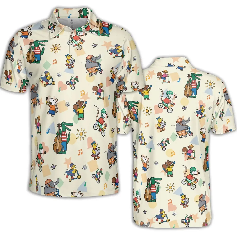 Maisy And Friends AOP Men/Women Polo Shirt - 2
