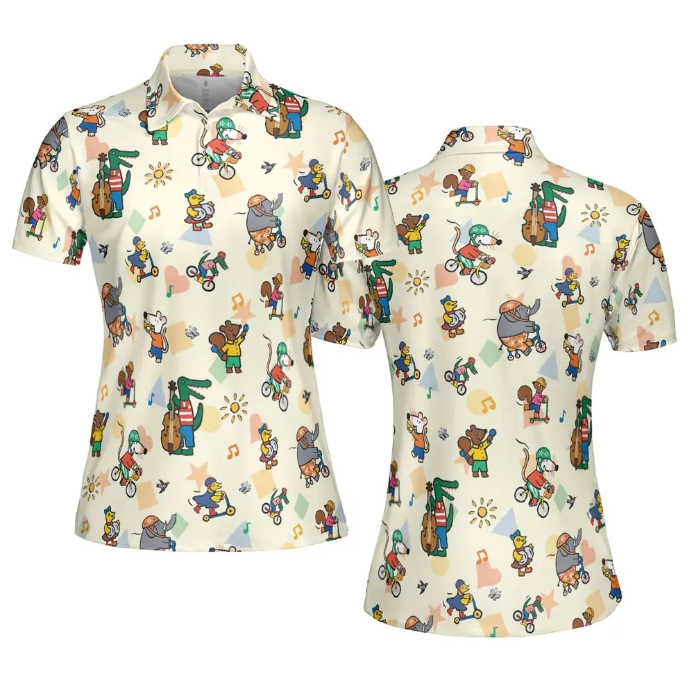 Maisy And Friends AOP Men/Women Polo Shirt - 5