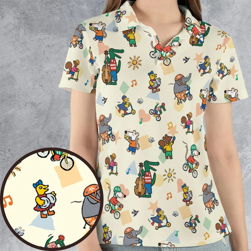Maisy And Friends AOP Men/Women Polo Shirt - 4