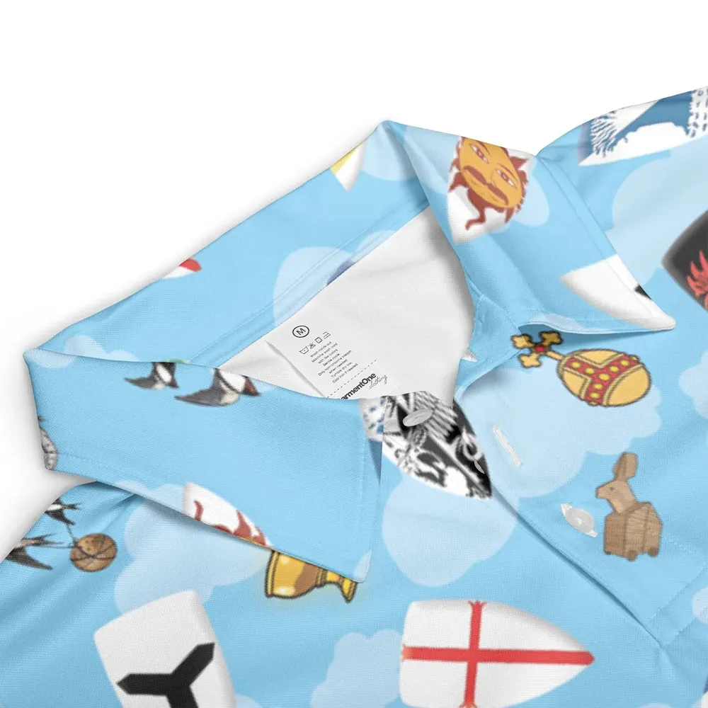 Coat Of Arms Monty Python and the Holy Grail AOP Men/Women Polo Shirt - 3