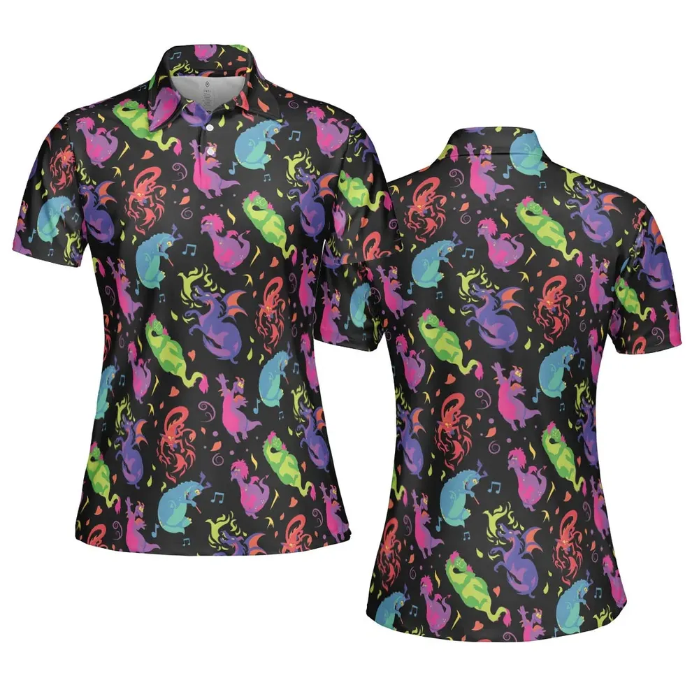 Classic Dragons AOP Men/Women Polo Shirt - 5