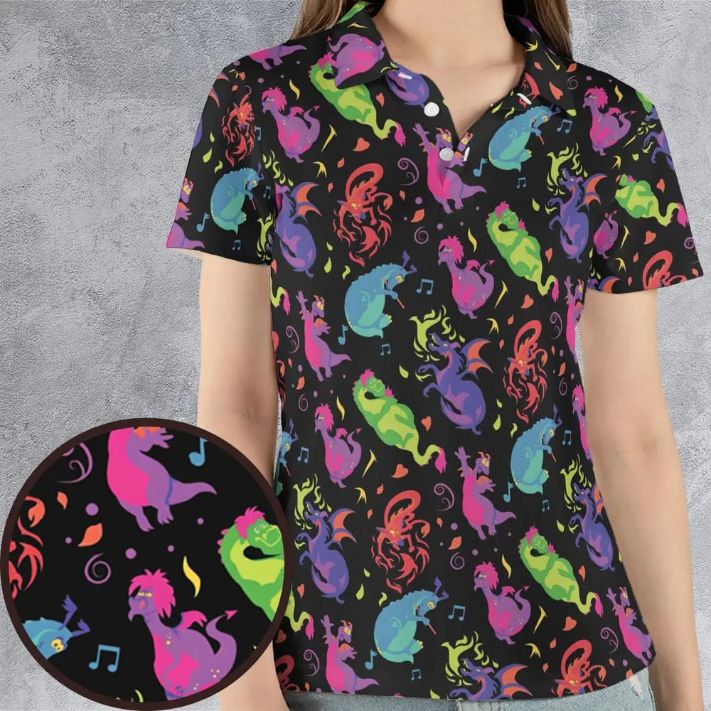 Classic Dragons AOP Men/Women Polo Shirt - 4