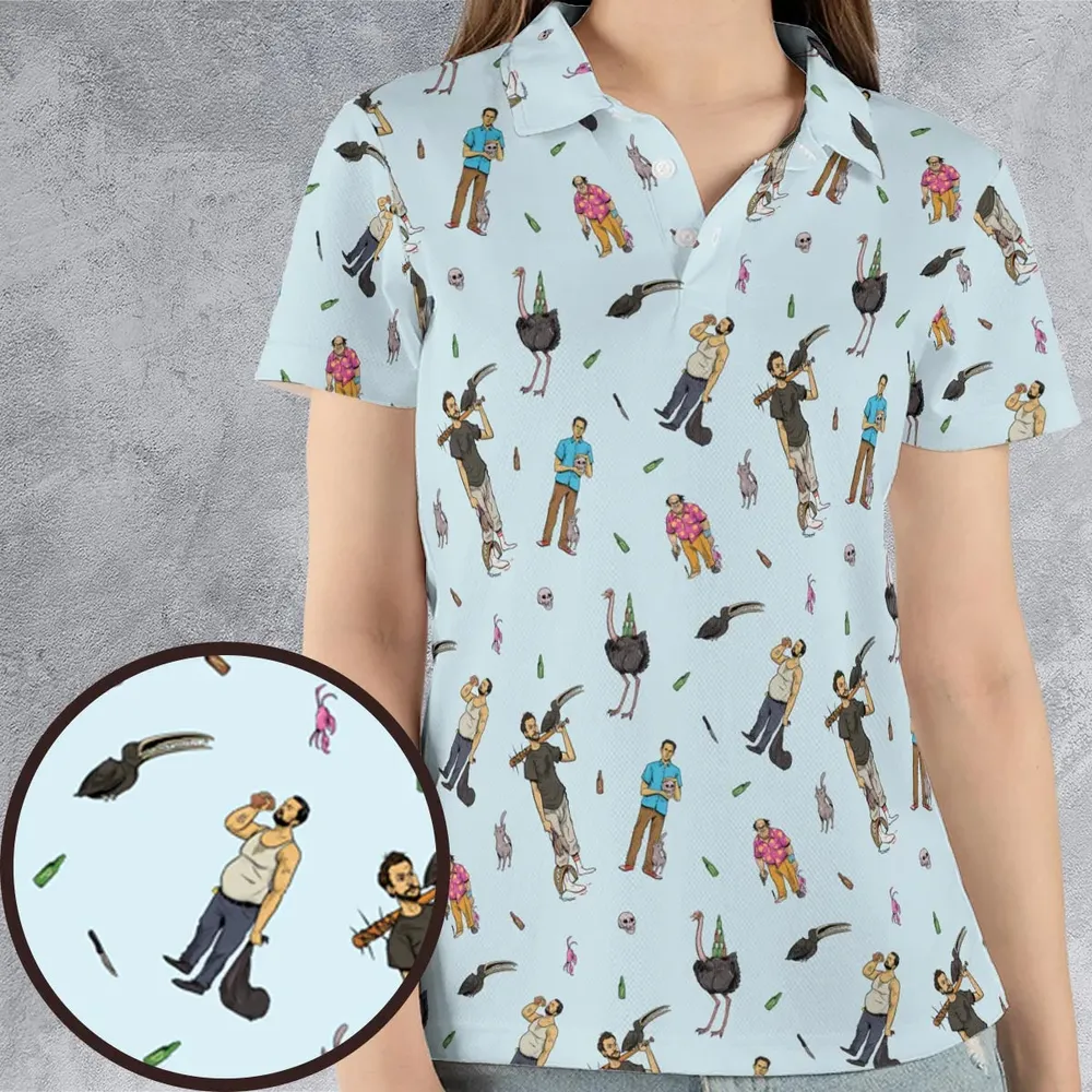 Count Duckula Characters AOP Men/Women Polo Shirt - 4