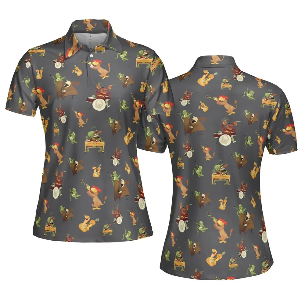 River Bottom Dr. Teeth and the Electric Mayhem AOP Men/Women Polo Shirt - 5