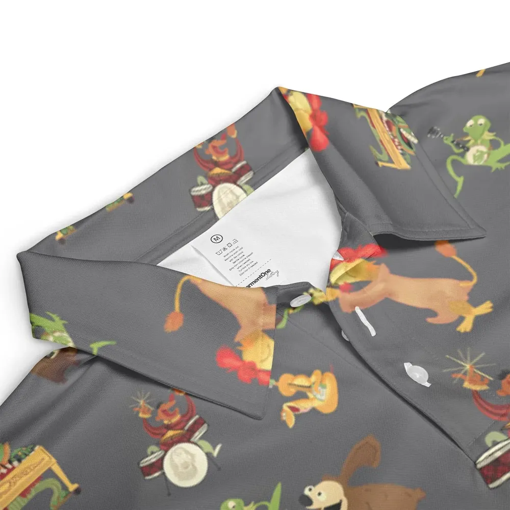 River Bottom Dr. Teeth and the Electric Mayhem AOP Men/Women Polo Shirt - 3