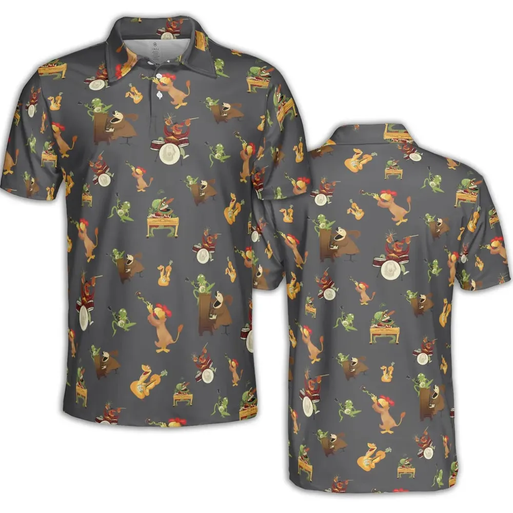 River Bottom Dr. Teeth and the Electric Mayhem AOP Men/Women Polo Shirt - 2