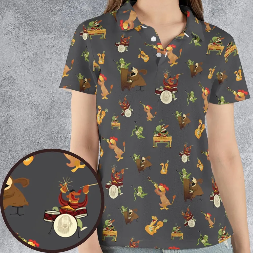River Bottom Dr. Teeth and the Electric Mayhem AOP Men/Women Polo Shirt - 4