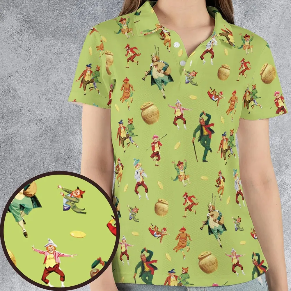 Irish Movie Darby O'Gill Characters AOP Men/Women Polo Shirt - 4