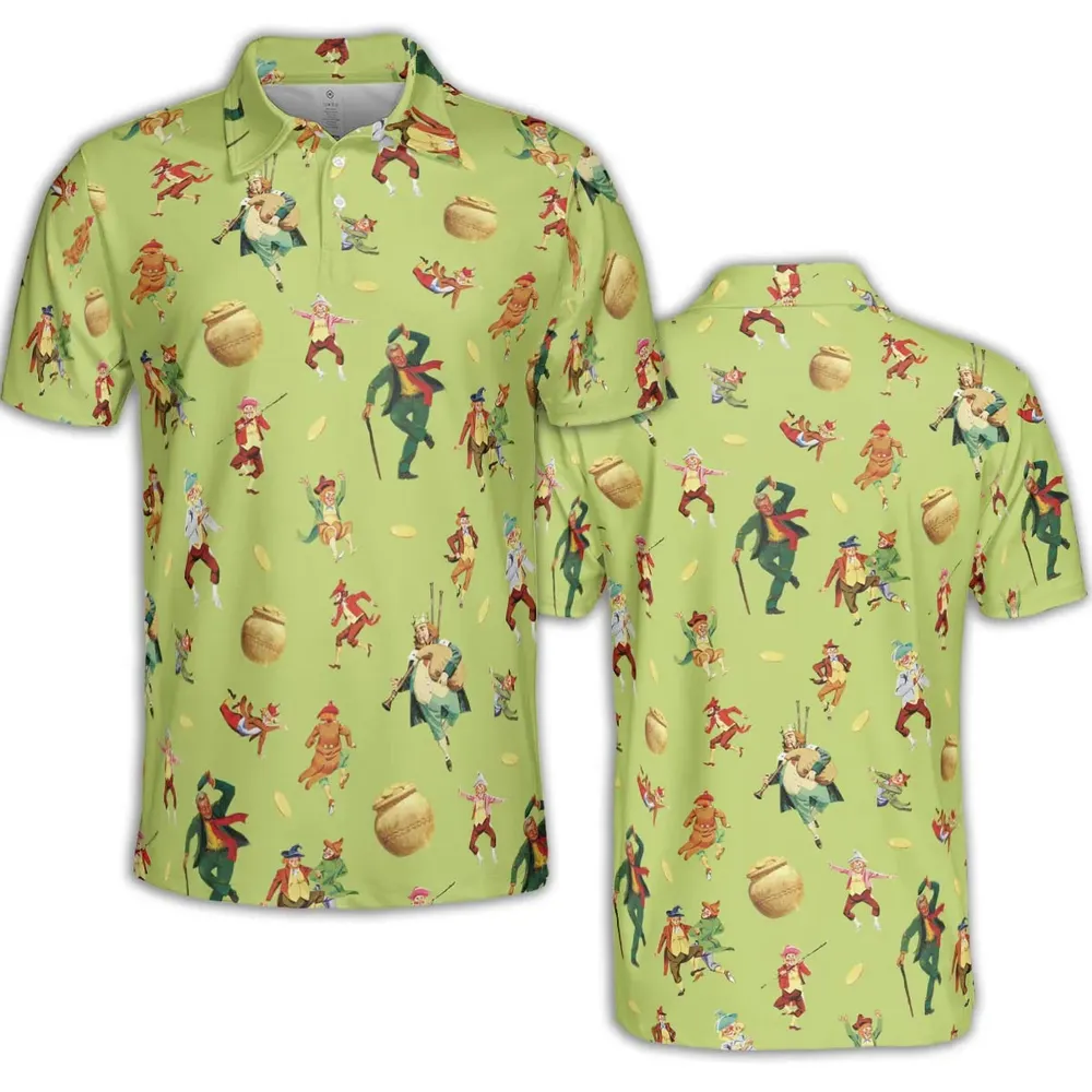 Irish Movie Darby O'Gill Characters AOP Men/Women Polo Shirt - 2