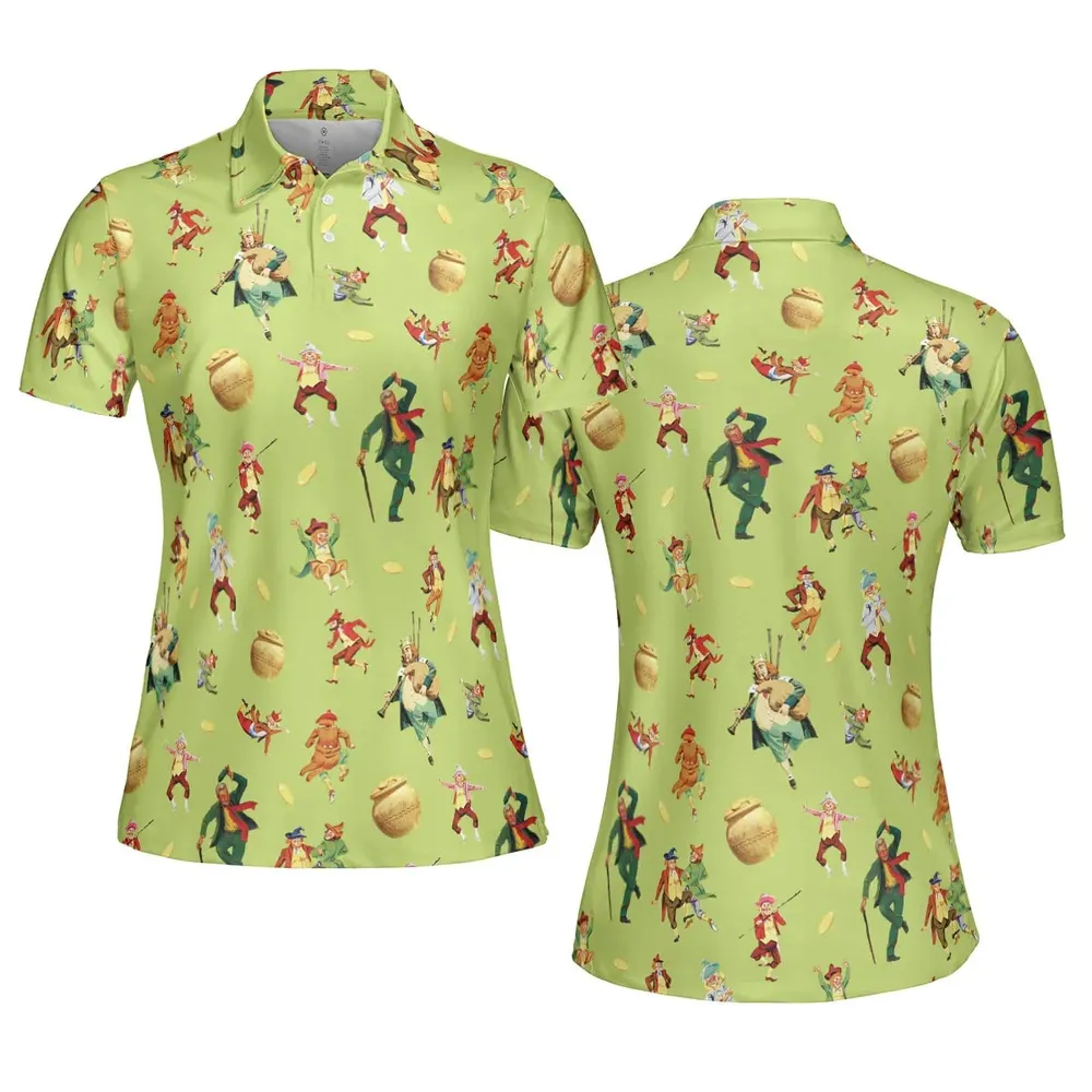 Irish Movie Darby O'Gill Characters AOP Men/Women Polo Shirt - 5