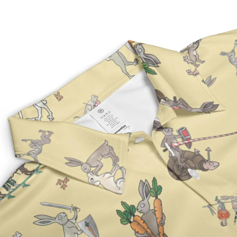 Killer Rabbit The Medieval Marginalia AOP Men/Women Polo Shirt - 3