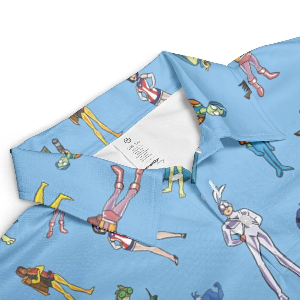 The Tick and Friends AOP Men/Women Polo Shirt - 3